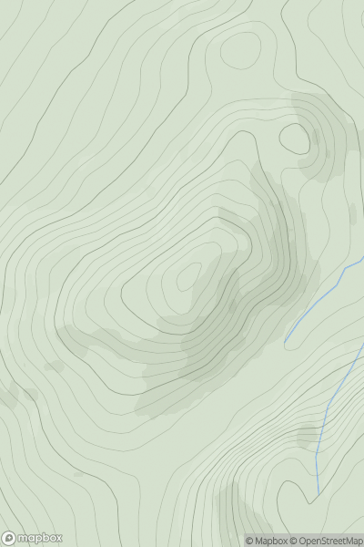 Thumbnail image for Beinn Mheadhoin [Glen Albyn and the Monadh Liath] [NH489115] showing contour plot for surrounding peak